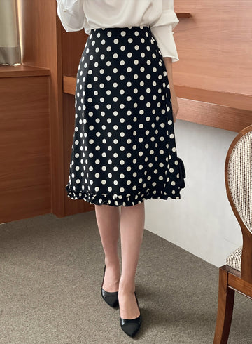 Bella Dot Frill Skirt